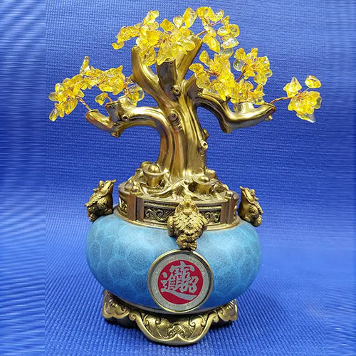 Citrine Tree Blue Base Medium