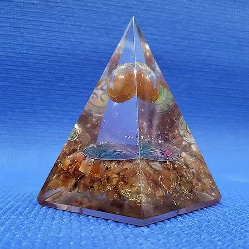 Carnelian With Ball Pyramid