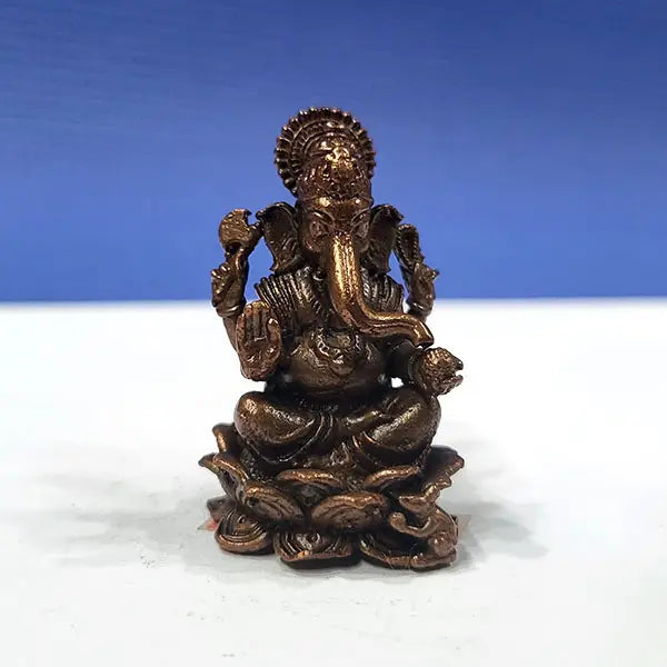 Brass Small Lotus Ganesha