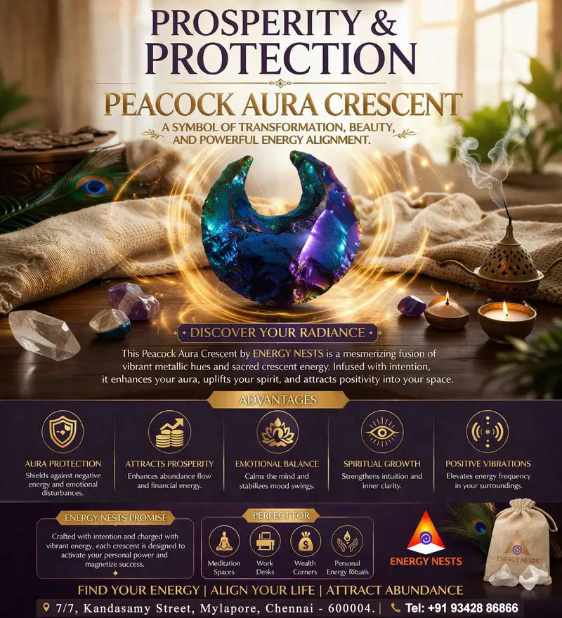 Peacock Aura Crescent